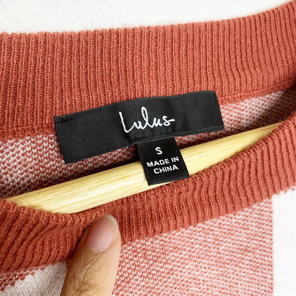 Lulu's - Gingham After Class Rust Red Plaid Pullo… - image 5